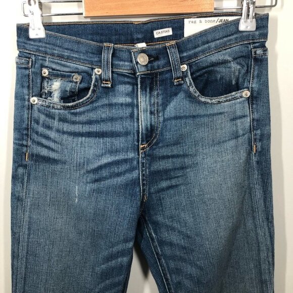 RAG‎ and Bone Cropped Raw Hem  Jeans Size 25 - Picture 2 of 9